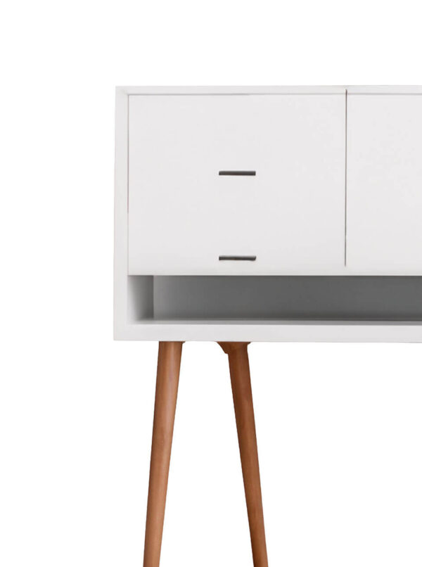 Sleek Nightstand with Storage - Image 2