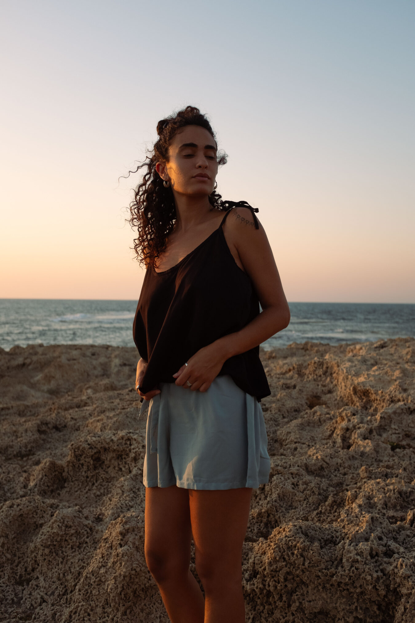 Tie Top In Black - Image 4