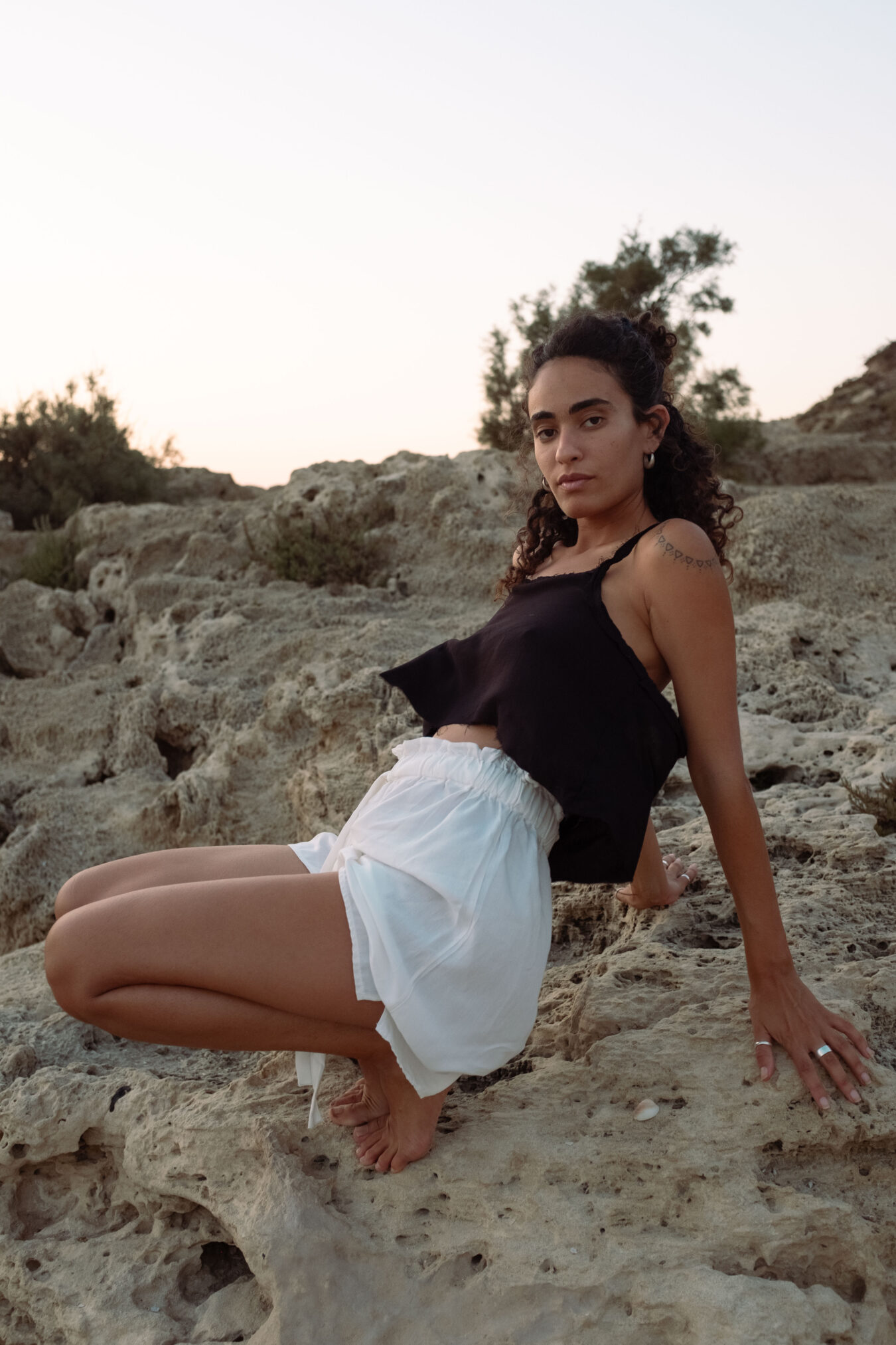 Cropped Top In black