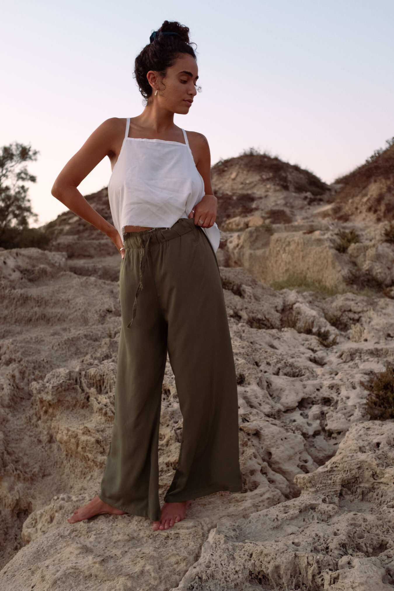 Cropped Top In White