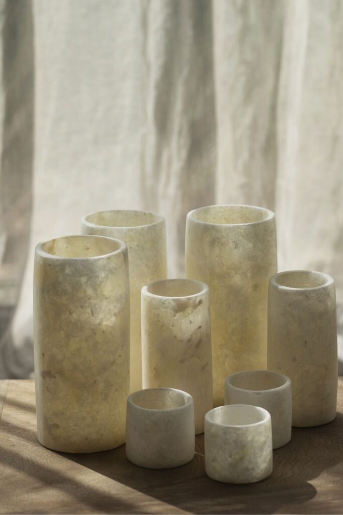 Alabaster stone vase no.1