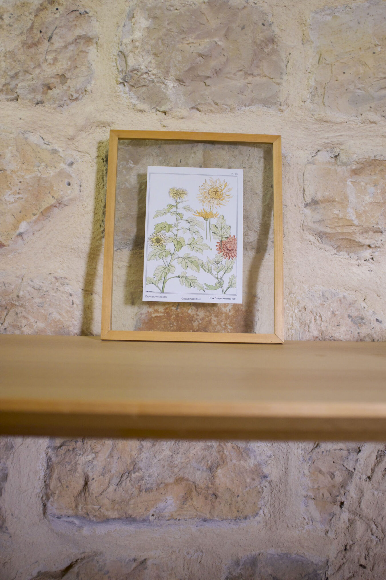 Framed floral print