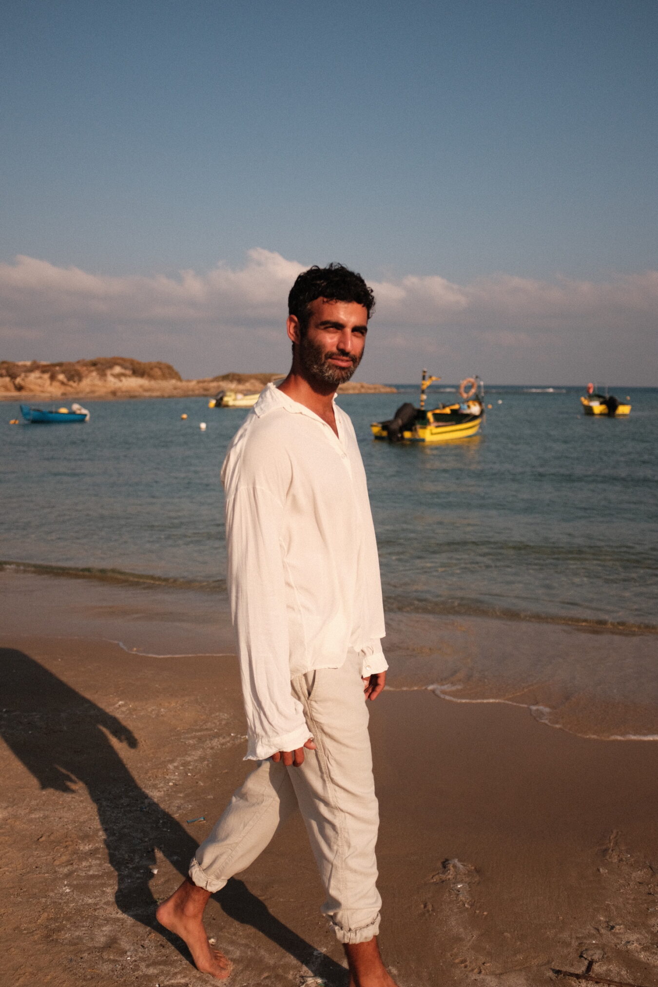 Buttoned Shirt In White