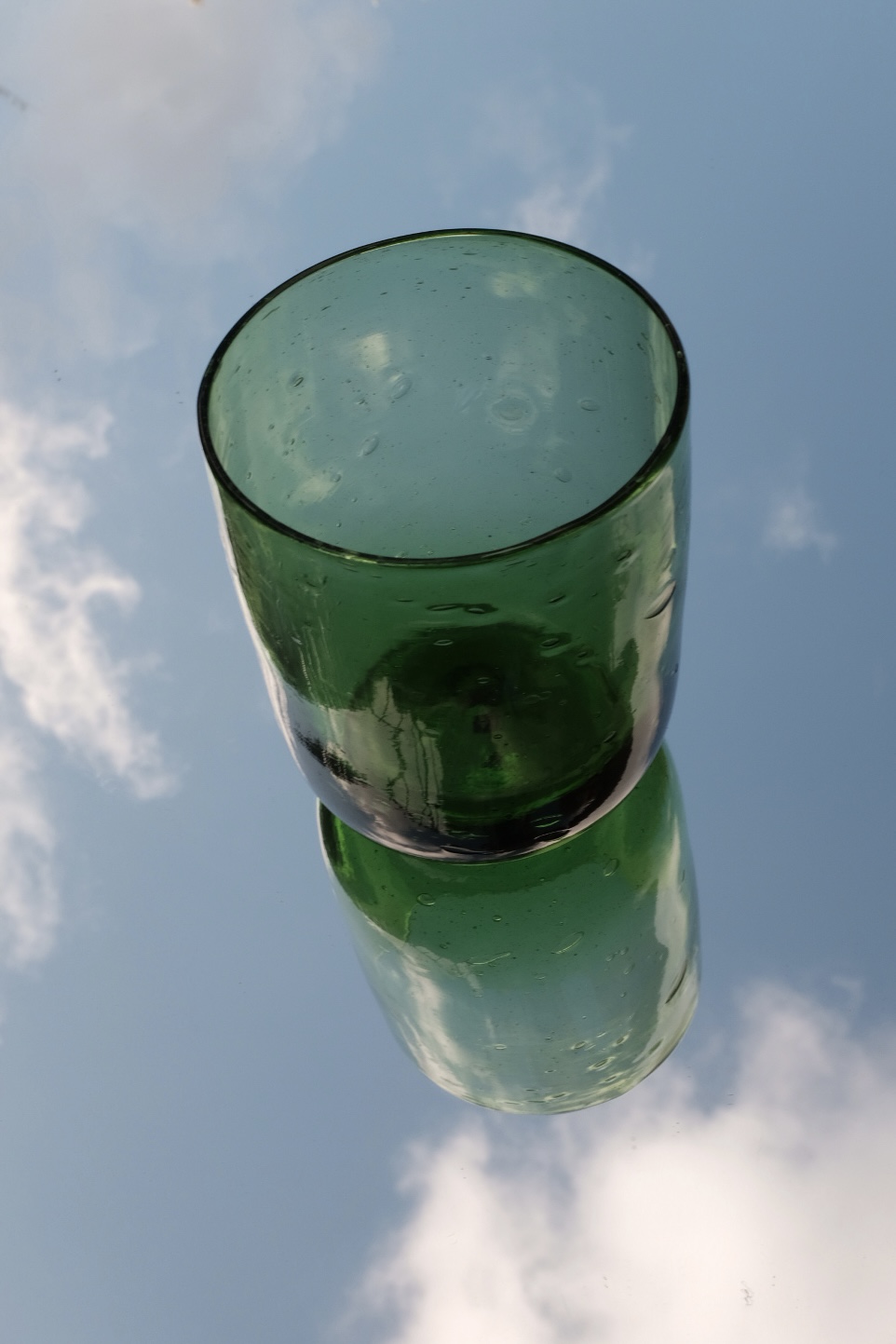 Recycled glass cup