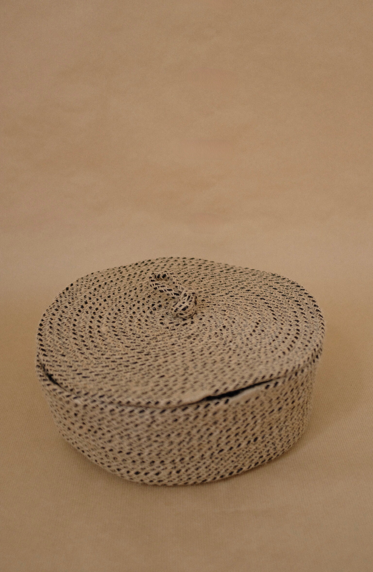 Woven Basket with Lid