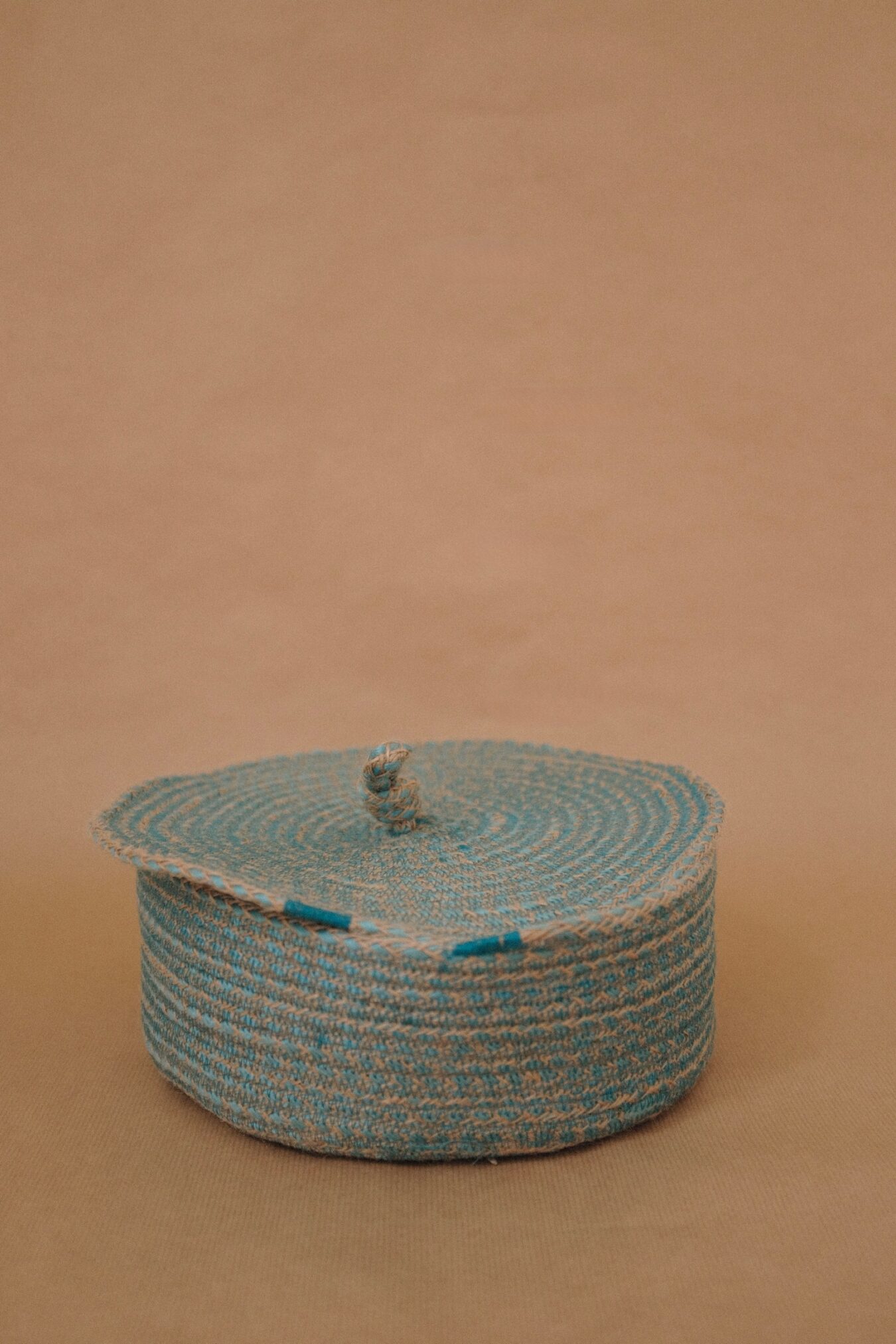 Woven Basket with Lid