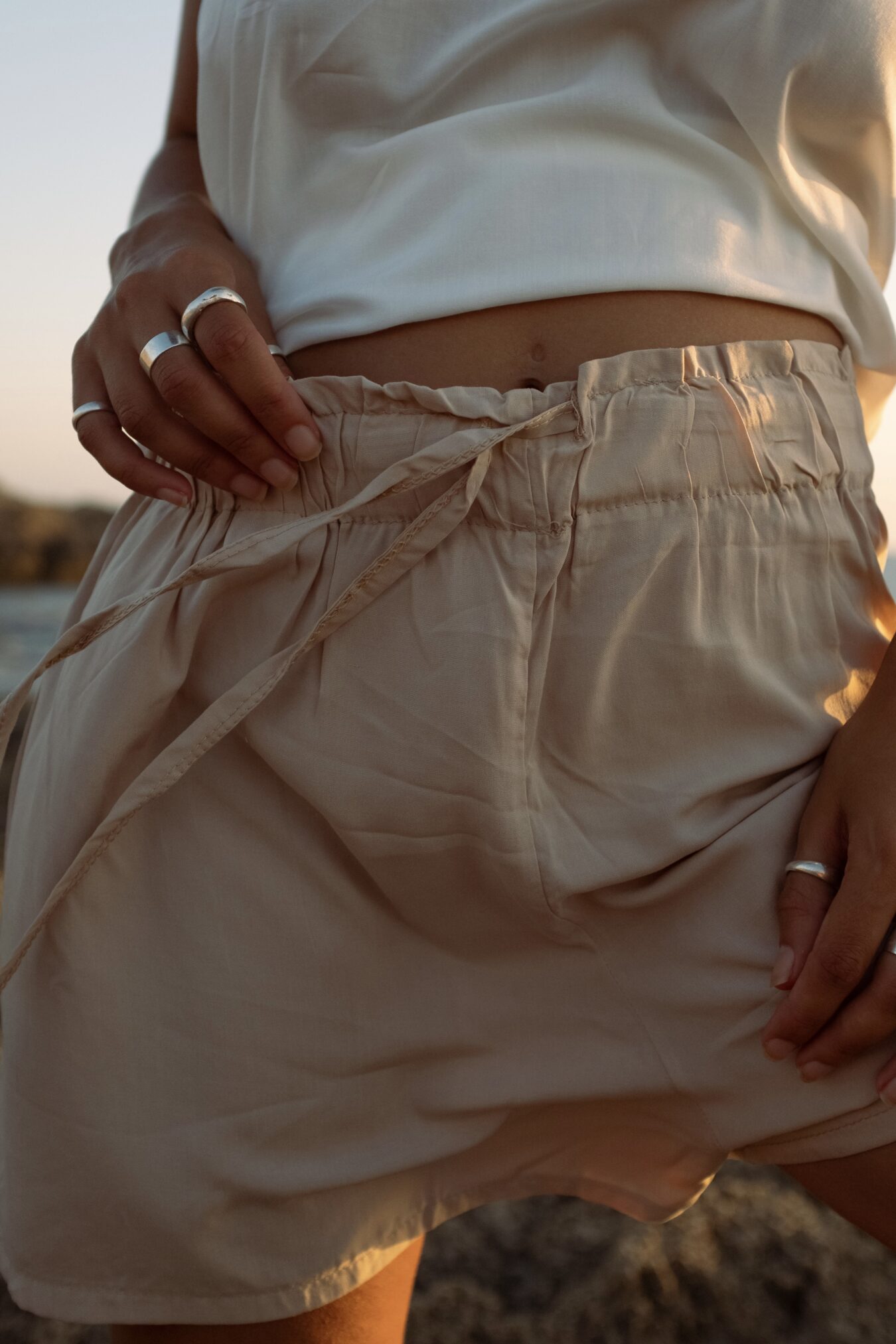 Shorts In Nude - Image 2