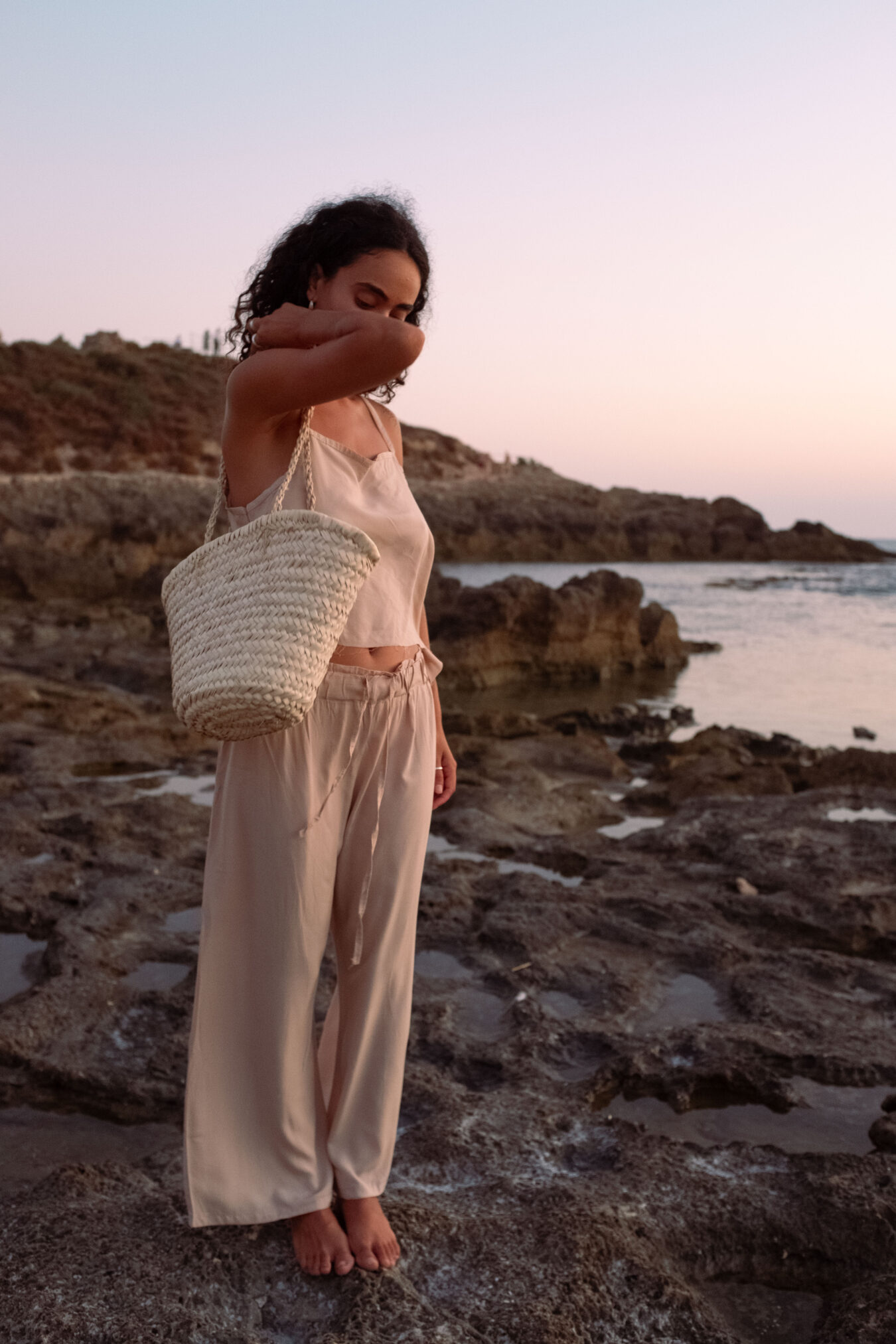 Cropped Top In Nude