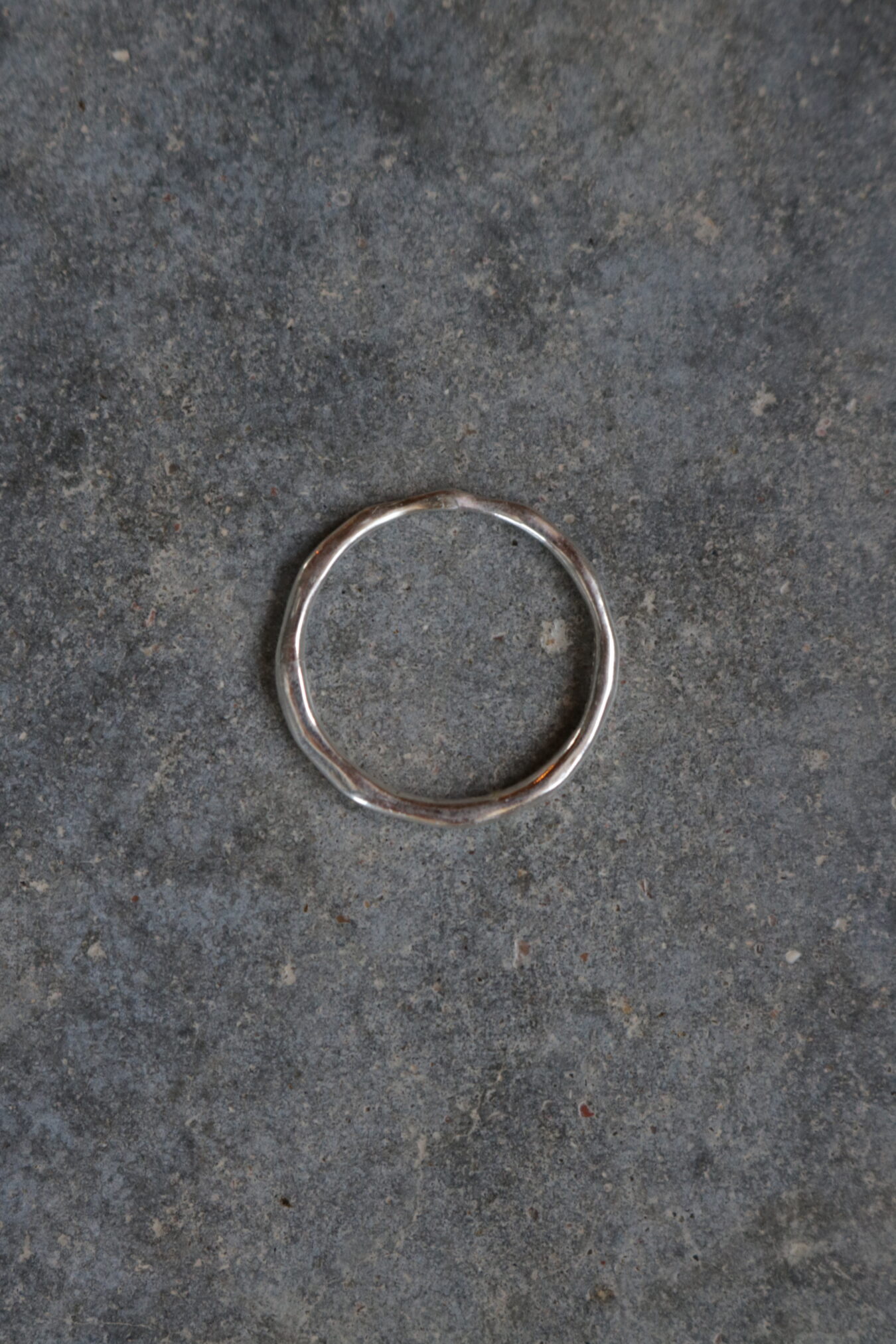 Raw silver thin ring no.1 - Image 3