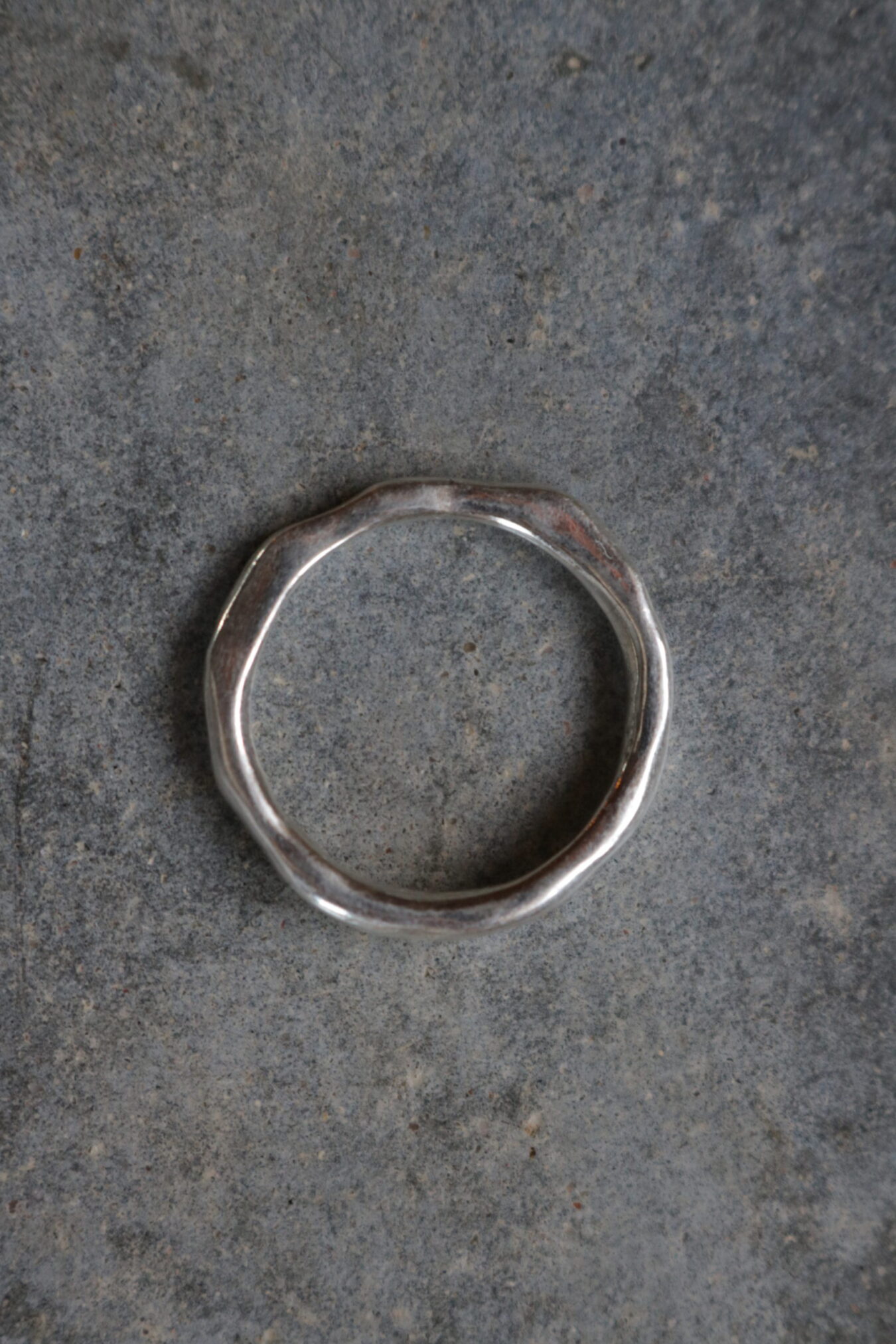 Raw silver ring no.3