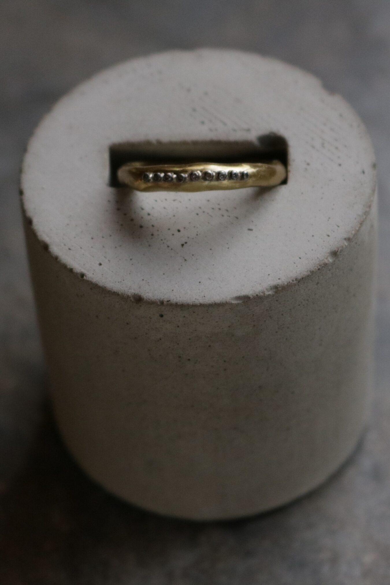 Copper diamond raw ring - Image 3