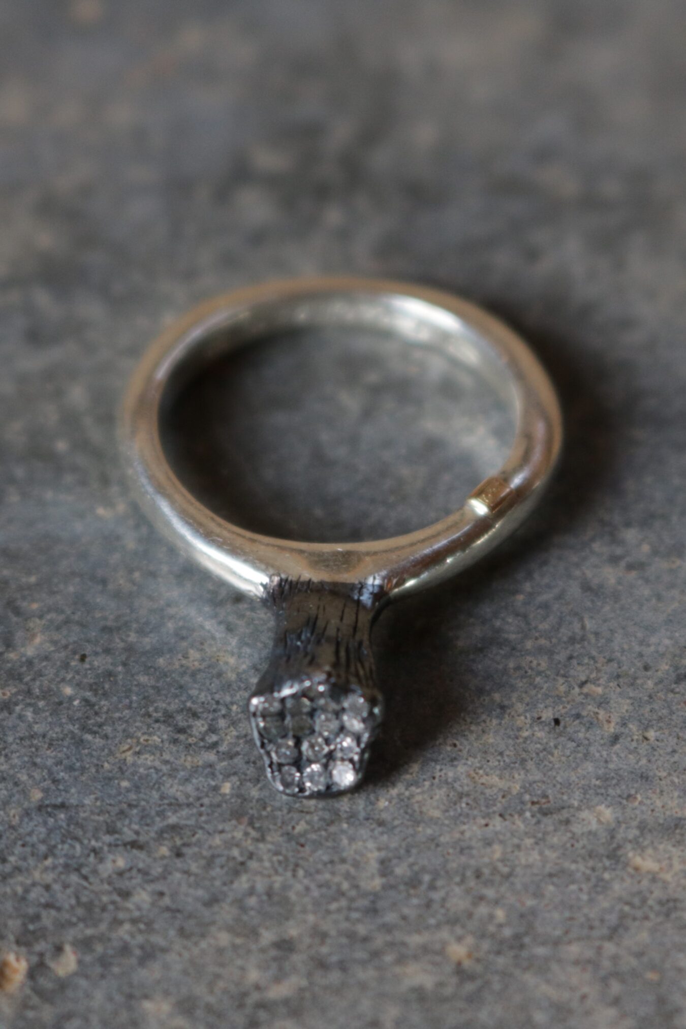 Diamond raw crystal ring - Image 3