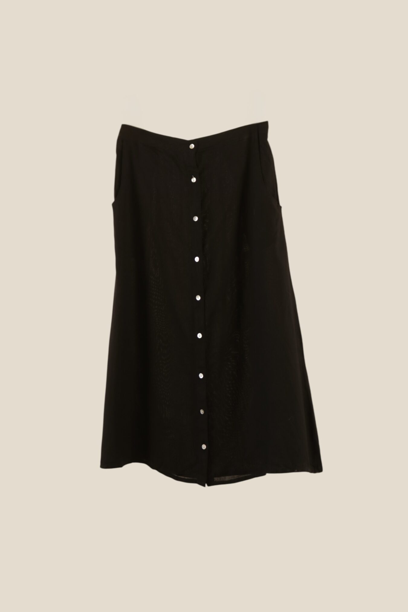 Buttoned Skirt In Black