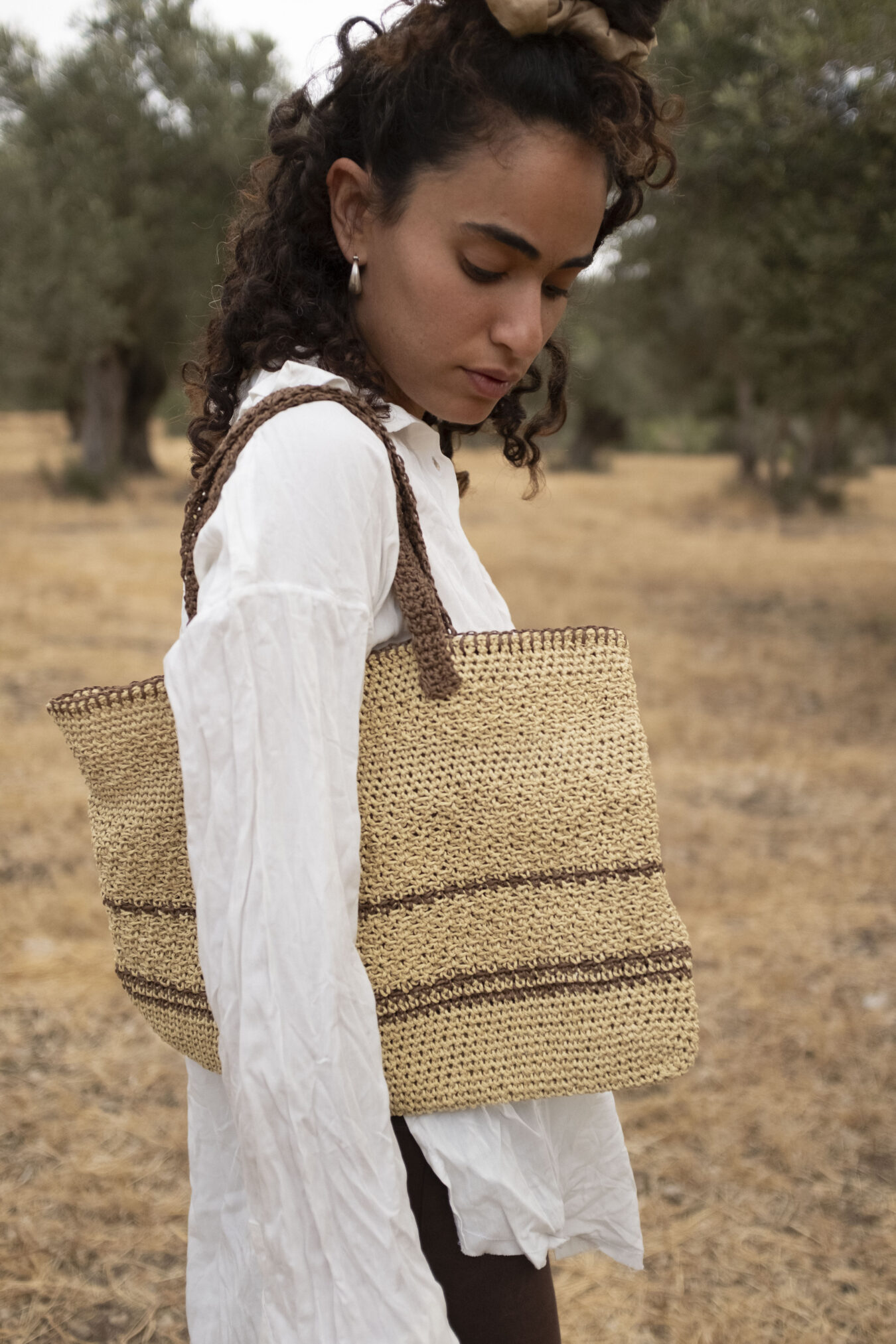 Tribal raffia bag - Image 3
