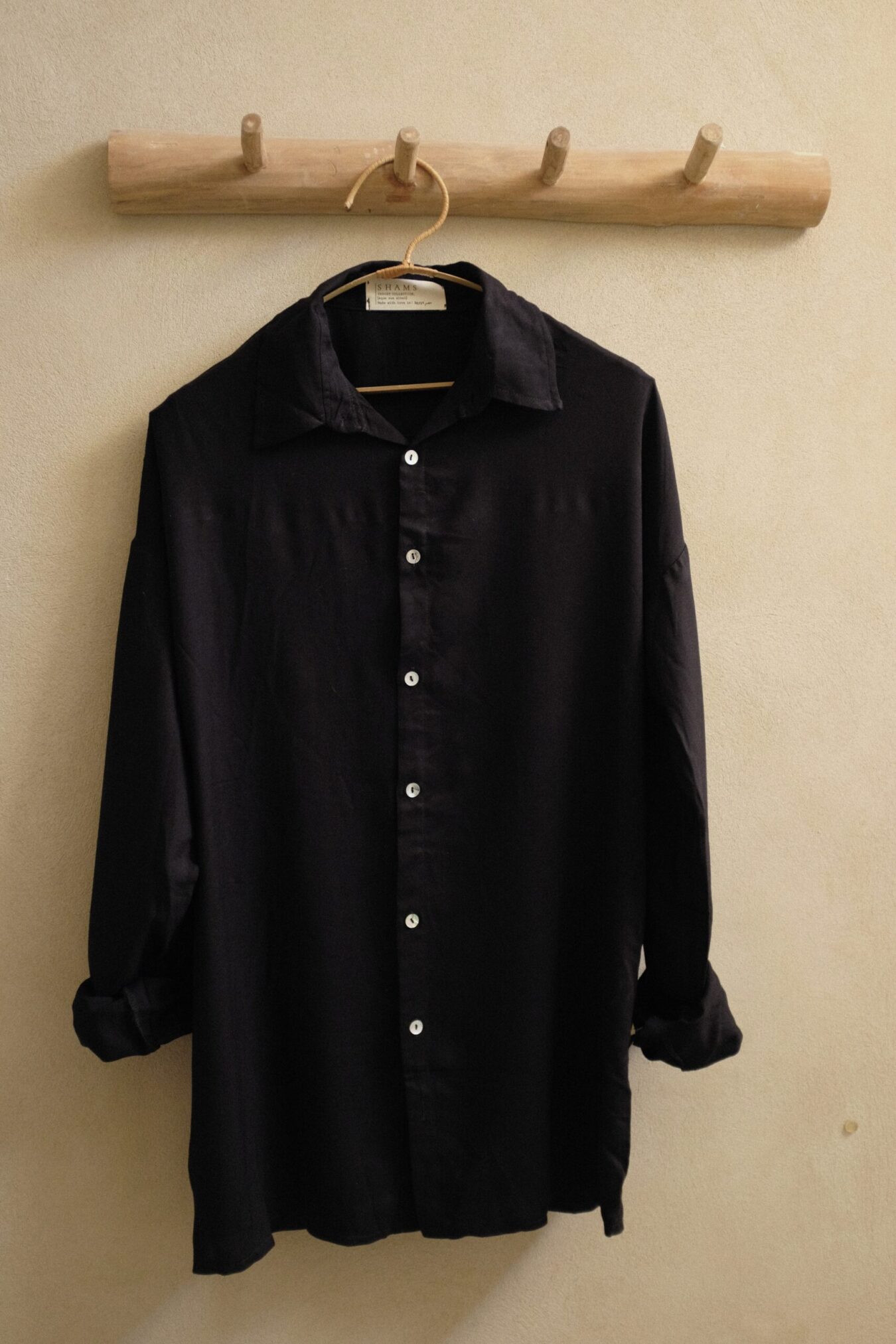 Buttoned Shirt In Black - Image 2