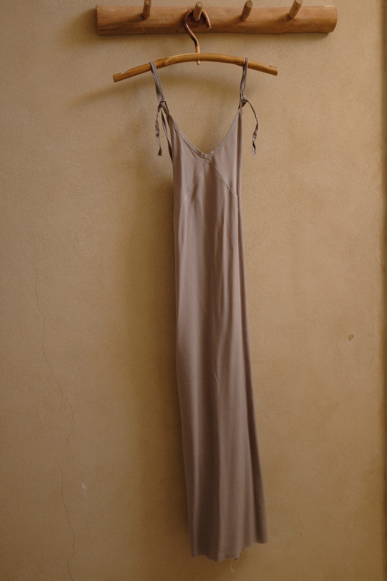 Crossback Dress In Stone - Image 3