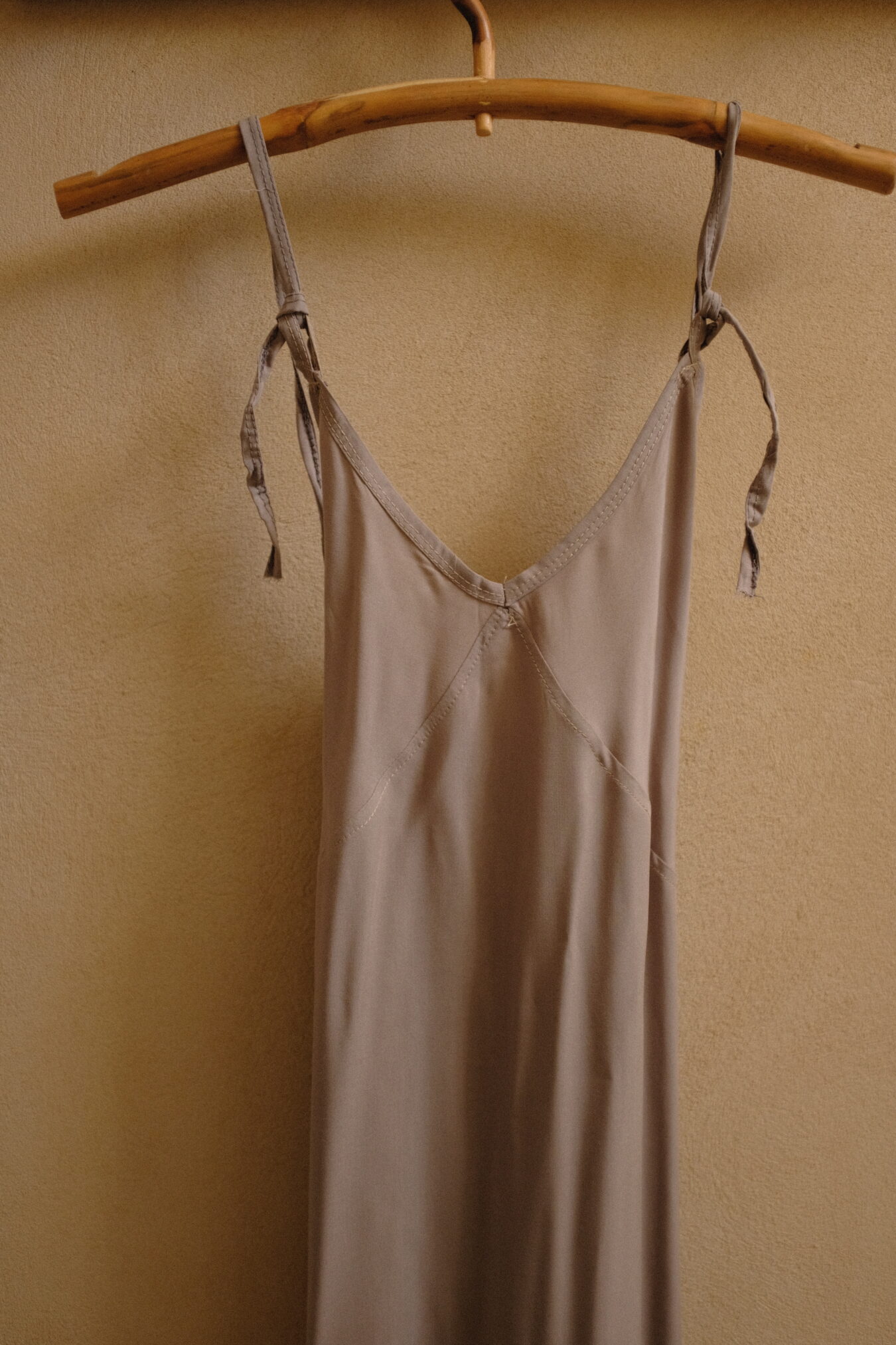 Crossback Dress In Stone - Image 4