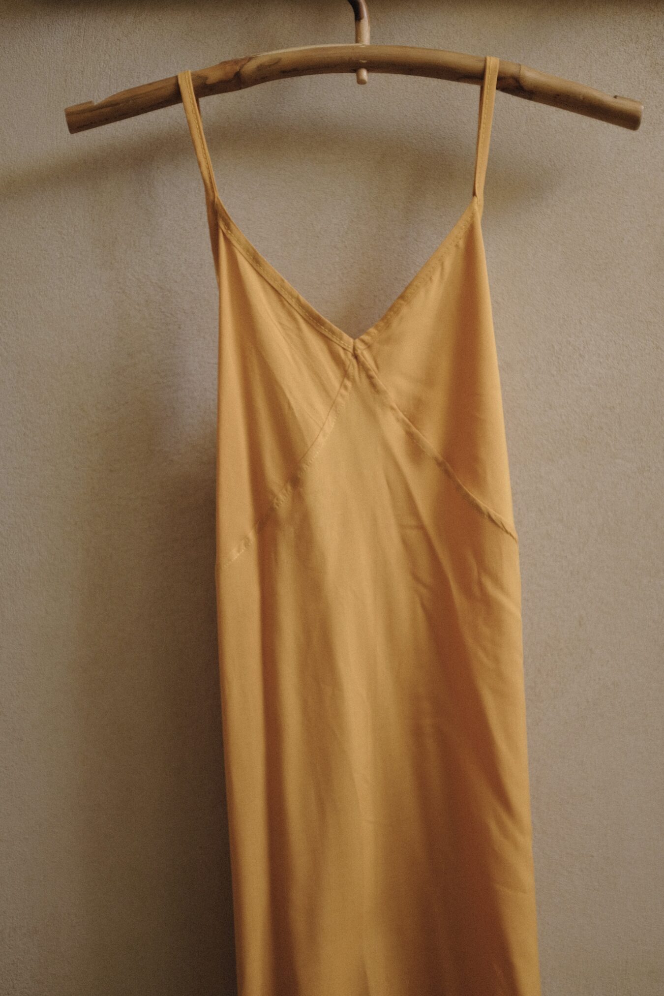 Crossback Dress In Mustard - Image 4