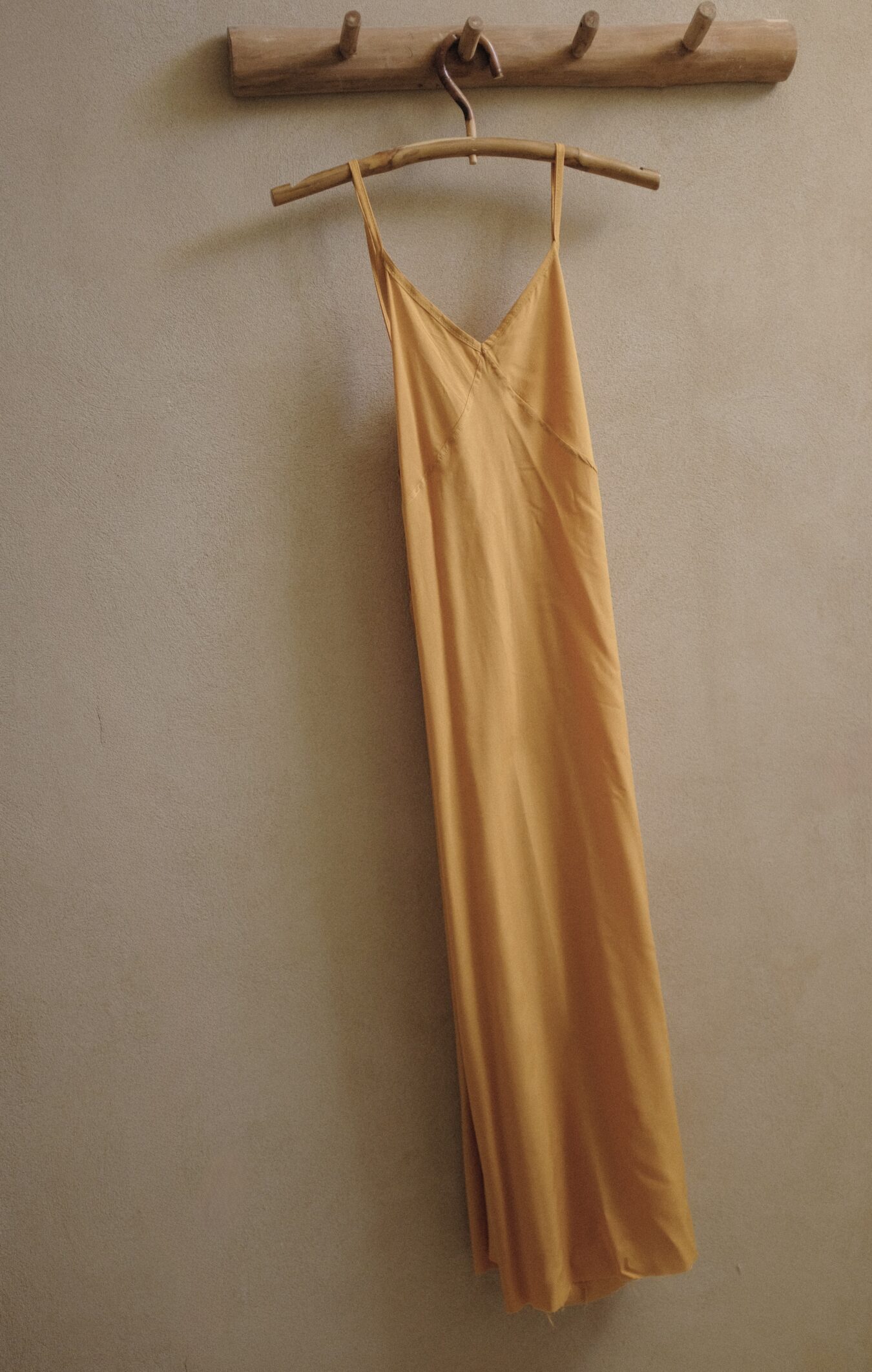 Crossback Dress In Mustard - Image 3