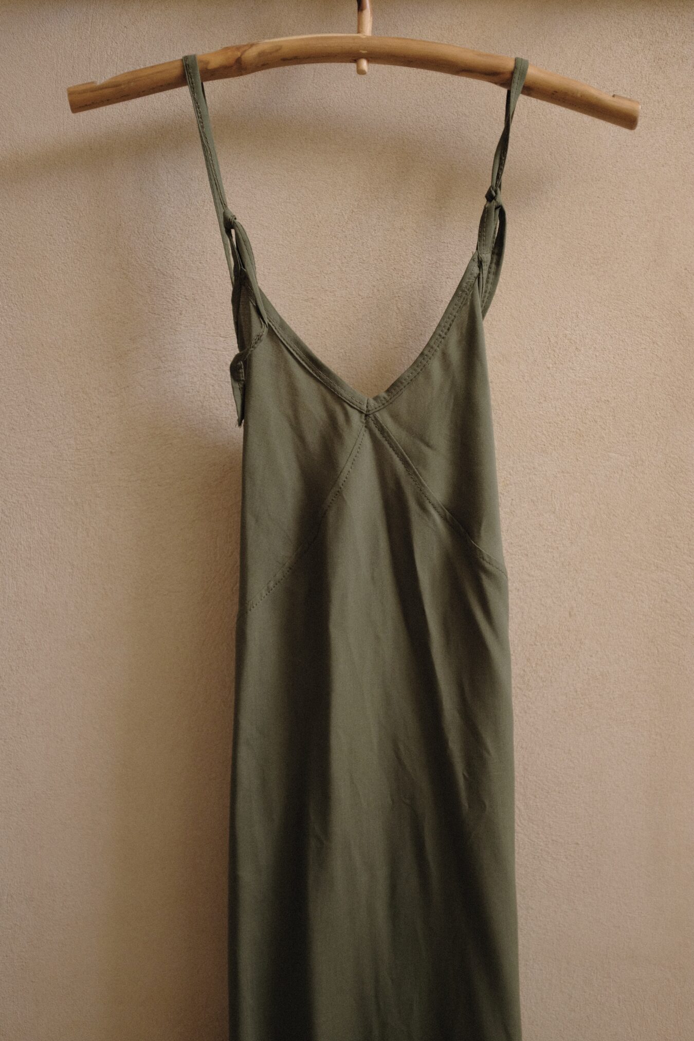 Crossback Dress In Olive - Image 5