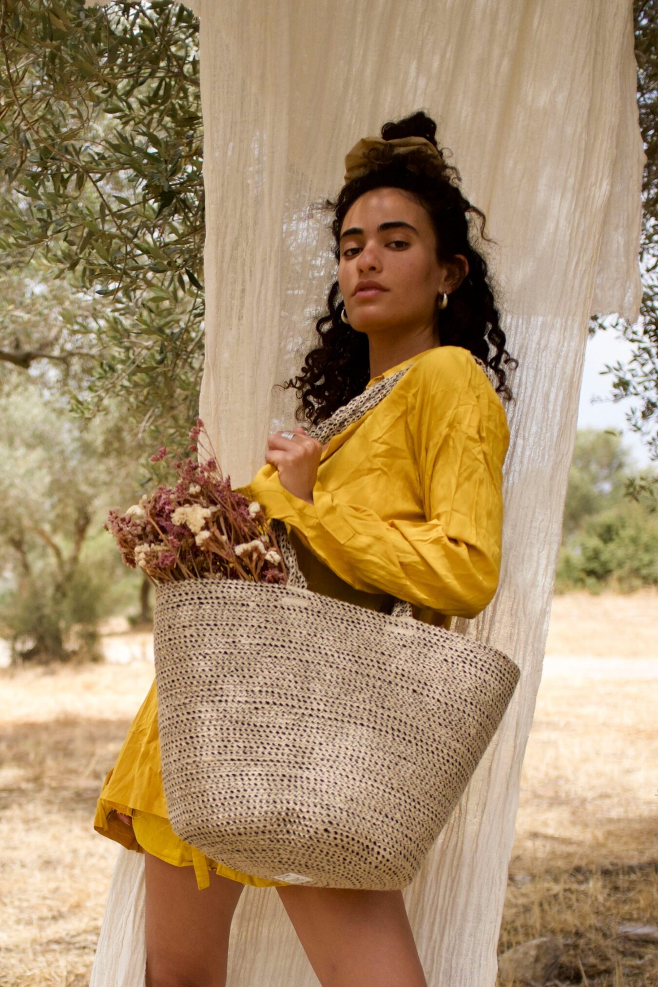 Woven Basket Bag