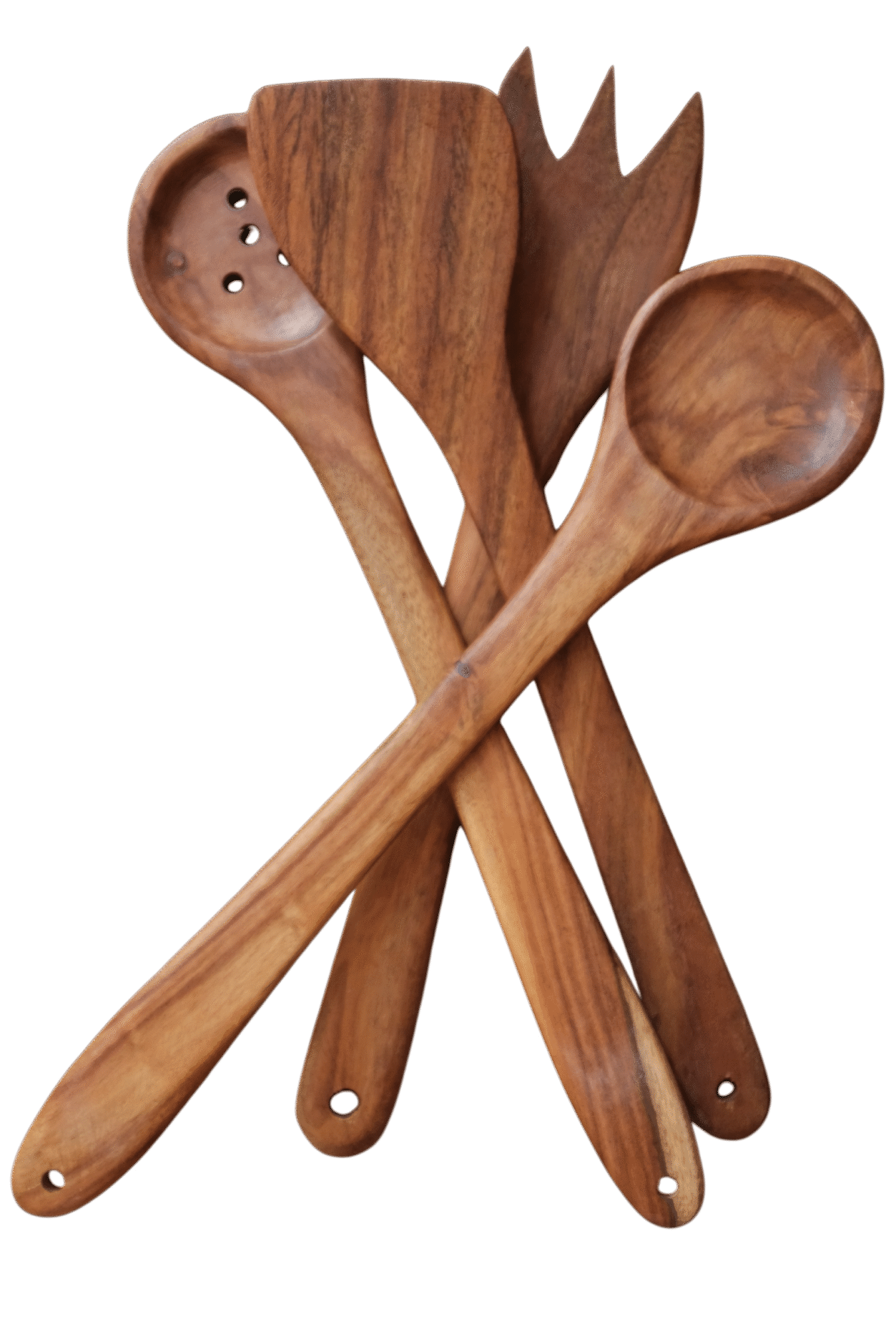 Wooden serving set