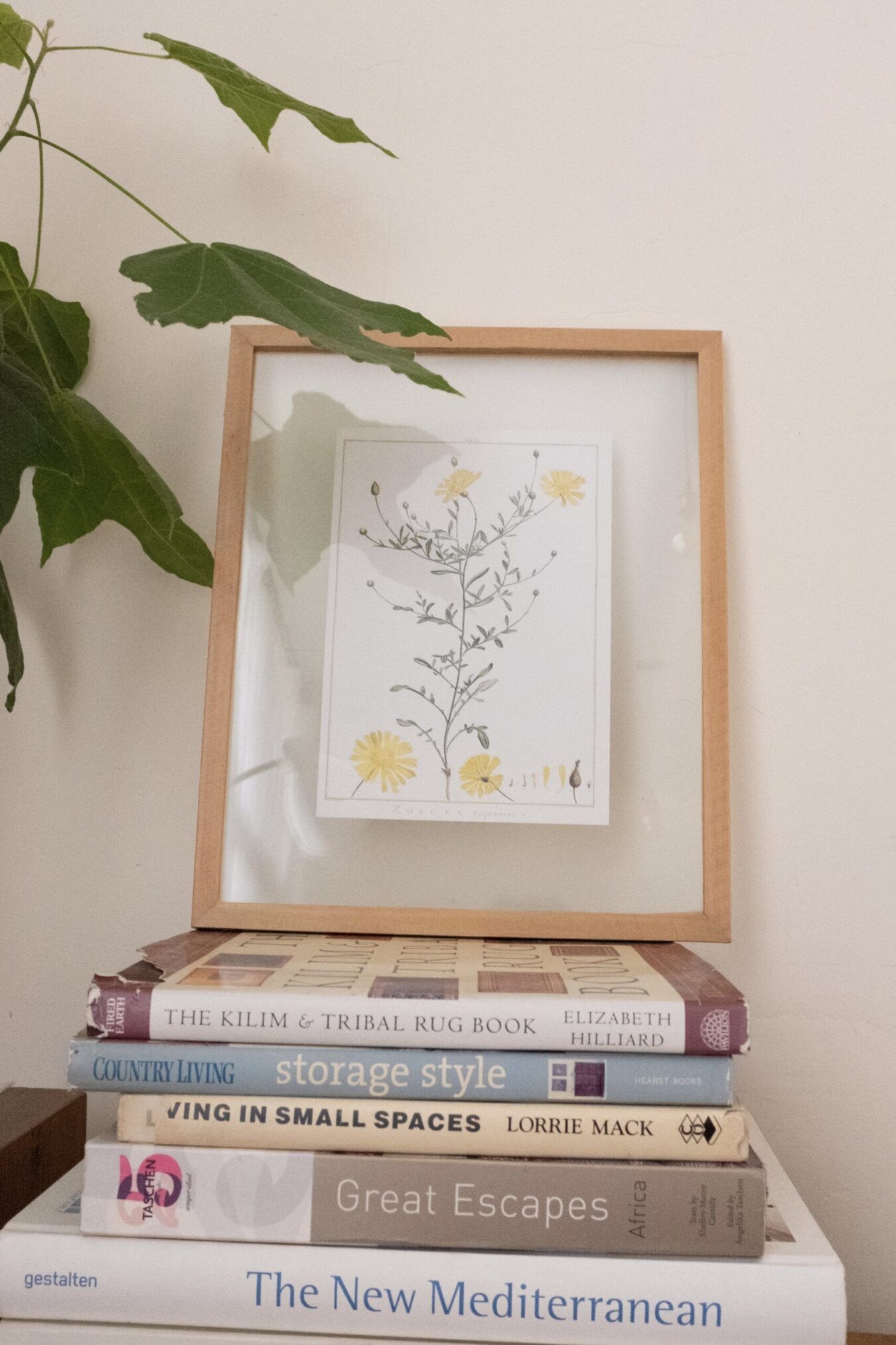 Framed floral print