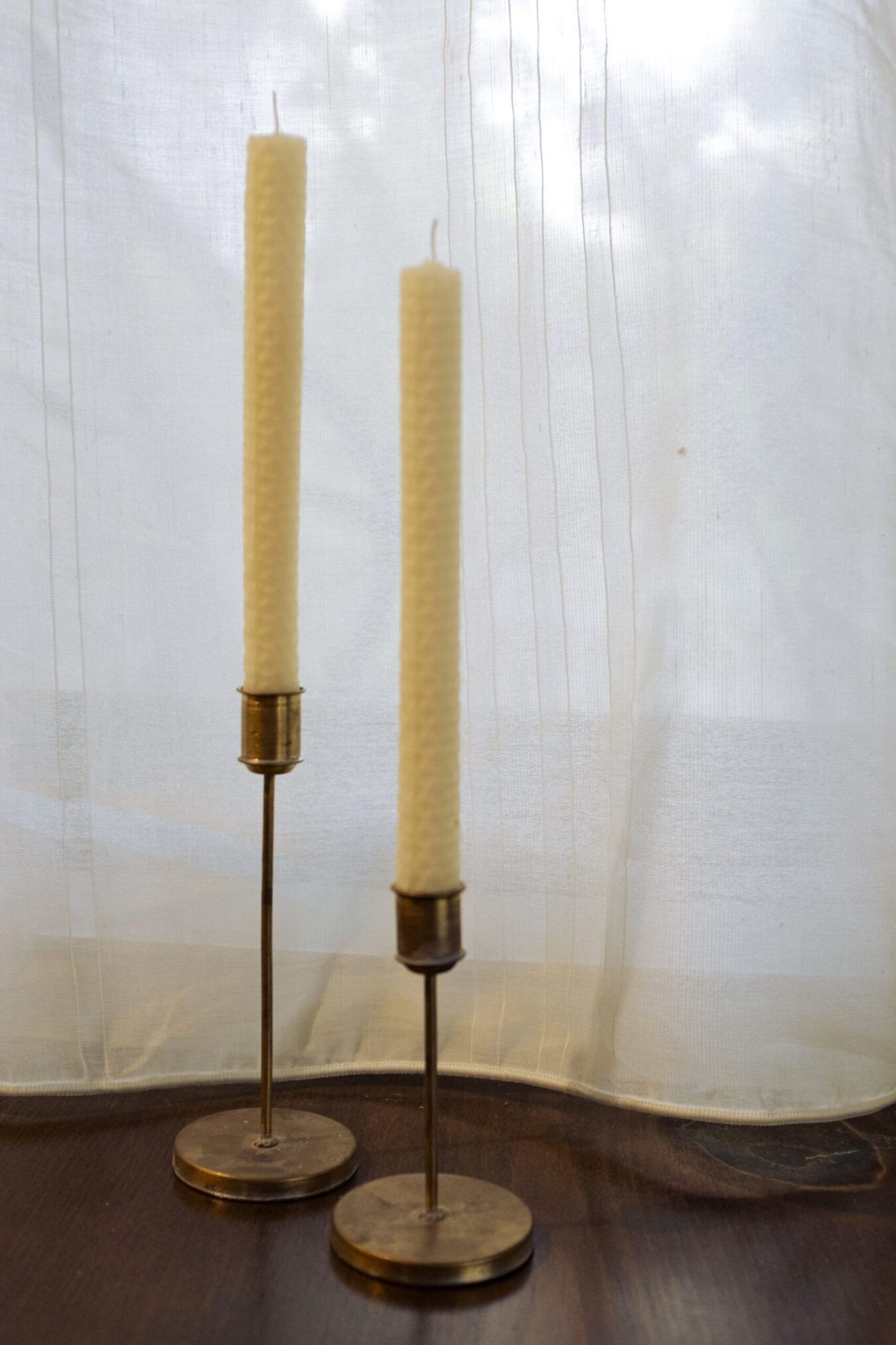 Copper candle holder